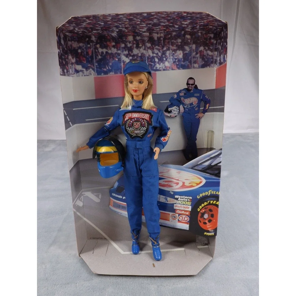 Barbie 50th Anniversary Nascar Collector Edition 1998 Vintage New Kyle Petty